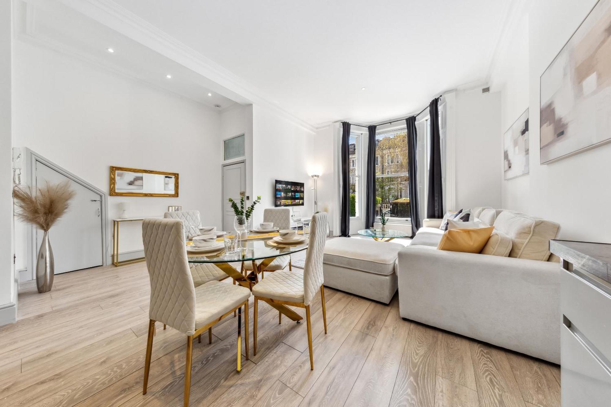 Minimalist Luxe 2br Designer Retreat In Prime Kensington For 6 Next To Station Harrods London
